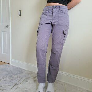 LL Bean Favorite Fit Cargo Pants Women’s Sz 6 Reg Lavender Purple Utility pastel